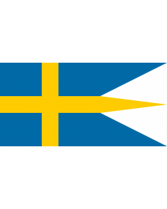 Flag: Naval Ensign of Sweden |  landscape flag | 2.16m² | 23sqft | 100x200cm | 40x80inch 