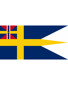 Flag: Naval Ensign of Sweden 1844-1905 |  landscape flag | 2.16m² | 23sqft | 100x200cm | 40x80inch 