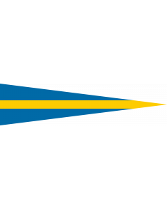 Flag: Swedish naval rank flag for Senior Commander Afloat |  landscape flag | 2.16m² | 23sqft | 70x290cm | 30x120inch 