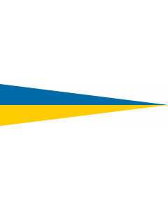 Flag: Swedish naval rank flag for a Fleet Commander |  landscape flag | 2.16m² | 23sqft | 70x290cm | 30x120inch 