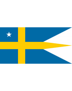 Flag: Swedish naval rank flag for a Flotilla Admiral |  landscape flag | 2.16m² | 23sqft | 100x200cm | 40x80inch 