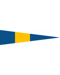 Flag: Swedish naval rank flag for a Flotilla Commander |  landscape flag | 0.06m² | 0.65sqft | 12x50cm | 5x20inch 
