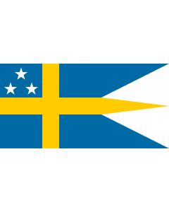 Flag: Swedish naval rank flag for a Vice Admiral |  landscape flag | 2.16m² | 23sqft | 100x200cm | 40x80inch 