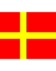 Flagge: Large Skåne | Skåne, Sweden | Skånes  |  Querformat Fahne | 1.35m² | 110x130cm 