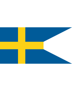 Flag: Sweden-Flag-1562 | Swallow-tailed flag used between the reign of Gustav I of Sweden until c |  landscape flag | 1.35m² | 14.5sqft | 80x160cm | 30x60inch 