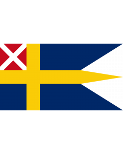 Flag: Swedish and Norwegian naval ensign 1815–1844 |  landscape flag | 2.16m² | 23sqft | 110x200cm | 43x80inch 