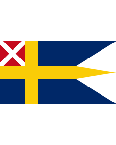 Flag: Swedish and Norwegian naval ensign 1815–1844 |  landscape flag | 1.35m² | 14.5sqft | 85x160cm | 35x60inch 