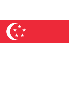 Flag: Singapore |  landscape flag | 3.375m² | 36sqft | 150x225cm | 5x7.5ft 