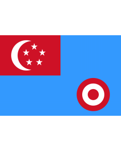 Flag: Air Force Ensign of Singapore 1968-1973 |  landscape flag | 1.35m² | 14.5sqft | 90x150cm | 3x5ft 