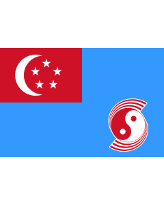 Flag: Air Force Ensign of Singapore 1973-1990 |  landscape flag | 1.35m² | 14.5sqft | 90x150cm | 3x5ft 