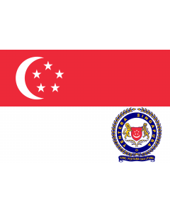 Flag: Singapore Armed Forces |  landscape flag | 2.16m² | 23sqft | 120x180cm | 4x6ft 