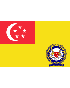Flag: Singapore Army Service |  landscape flag | 1.35m² | 14.5sqft | 90x150cm | 3x5ft 