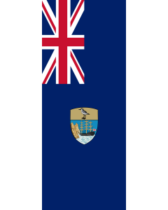 Drapeau: bannière drapau avec tunnel et avec crochets Sainte-Hélène (territoire) |  portrait flag | 3.5m² | 300x120cm 