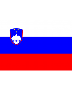 Flag: Slovenia |  landscape flag | 0.7m² | 7.5sqft | 70x100cm | 2x3ft 