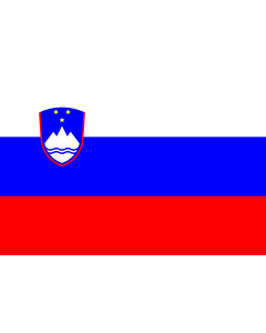 Bandera: Eslovenia |  bandera paisaje | 0.135m² | 30x45cm 