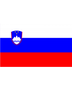 Flag: Slovenia |  landscape flag | 1.35m² | 14.5sqft | 90x150cm | 3x5ft 