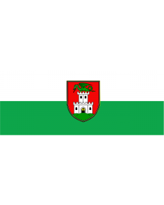 Flag: City of Ljubljana, capital of Slovenia |  landscape flag | 1.35m² | 14.5sqft | 70x180cm | 30x70inch 