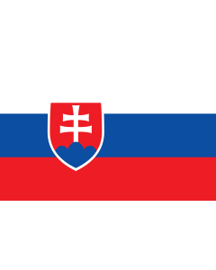 Bandera: Eslovaquia |  bandera paisaje | 2.4m² | 120x200cm 