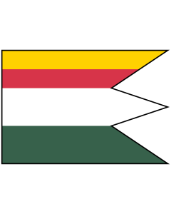 Flag: Kvašov |  landscape flag | 1.35m² | 14.5sqft | 90x150cm | 3x5ft 