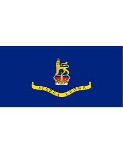 Drapeau: Governor-General of Sierra Leone |  drapeau paysage | 1.35m² | 80x160cm 