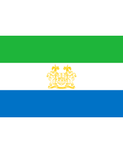 Bandera de  Standard of Ambassadors of Sierra Leone | Standard of ambassadors of Sierra Leone  |  bandera horizontal | 0.06m² | 20x30cm  para Banderas de Vehículos Diplomat-Flags 