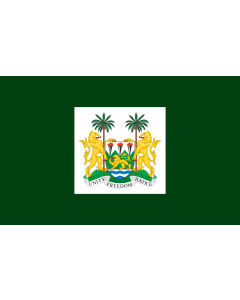 Drapeau: President of Sierra Leone | Standard of the President of Sierra Leone |  drapeau paysage | 0.06m² | 20x30cm 