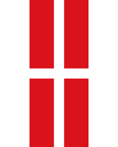 Vertical Hanging Swivel Crossbar Banner Flag: Sovereign Military Order of Malta (SMOM) |  portrait flag | 3.5m² | 38sqft | 300x120cm | 10x4ft 