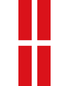 Vertical Hanging Swivel Crossbar Banner Flag: Sovereign Military Order of Malta (SMOM) |  portrait flag | 6m² | 64sqft | 400x150cm | 13x5ft 