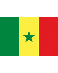 Flag: Senegal |  landscape flag | 2.16m² | 23sqft | 120x180cm | 4x6ft 