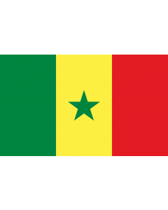 Flag: Senegal |  landscape flag | 1.35m² | 14.5sqft | 90x150cm | 3x5ft 