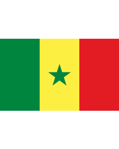 Table-Flag / Desk-Flag: Senegal 15x25cm