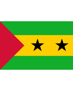 Flag: Sao Tome and Principe |  landscape flag | 0.135m² | 1.5sqft | 30x45cm | 1x1.5foot 