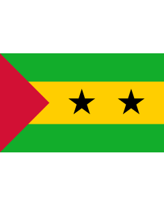 Flag: Sao Tome and Principe |  landscape flag | 2.4m² | 26sqft | 120x200cm | 4x7ft 