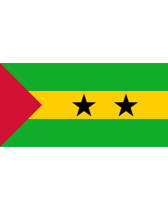 Flag: En Movement for the Liberation of São Tomé and Príncipe/Social Democratic Party |  landscape flag | 1.35m² | 14.5sqft | 80x160cm | 30x60inch 