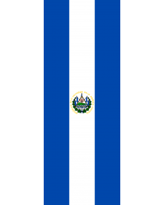Bandiera: Striscione verticale El Salvador | bandiera ritratto | 6&nbsp;m² | 400&nbsp;×&nbsp;150&nbsp;cm 