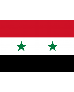 Flagge: Small Syrien  |  Querformat Fahne | 0.7m² | 70x100cm 