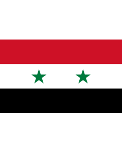 Flag: Syrian |  landscape flag | 1.35m² | 14.5sqft | 90x150cm | 3x5ft 