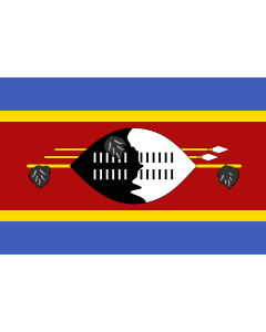 Flag: Swaziland |  landscape flag | 0.06m² | 0.65sqft | 20x30cm | 8x12in 