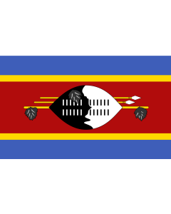 Flagge: XXL+ Swasiland  |  Querformat Fahne | 3.75m² | 150x250cm 