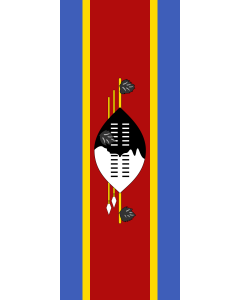 Drapeau: Swaziland |  portrait flag | 3.5m² | 300x120cm 