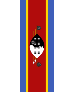 Drapeau: Swaziland |  portrait flag | 6m² | 400x150cm 