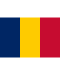 Flag: Chad |  landscape flag | 0.375m² | 4sqft | 50x75cm | 1.5x2.5ft 