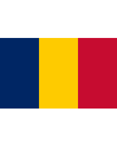 Flagge: XXL+ Tschad  |  Querformat Fahne | 3.75m² | 150x250cm 