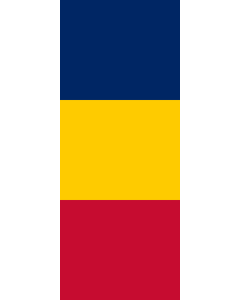 Banner-Flagge:  Tschad  |  Hochformat Fahne | 3.5m² | 300x120cm 