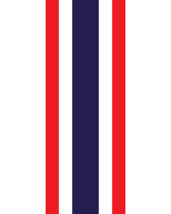 Vertical Hanging Swivel Crossbar Banner Flag: Thailand |  portrait flag | 6m² | 64sqft | 400x150cm | 13x5ft 