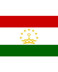 Flag: Tajikistan |  landscape flag | 0.7m² | 7.5sqft | 70x100cm | 2x3ft 