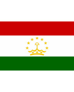 Flag: Tajikistan |  landscape flag | 2.16m² | 23sqft | 120x180cm | 4x6ft 