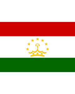 Flag: Tajikistan |  landscape flag | 3.375m² | 36sqft | 150x225cm | 5x7.5ft 