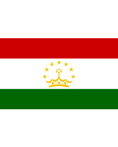 Flag: Tajikistan |  landscape flag | 3.75m² | 40sqft | 150x250cm | 5x8ft 