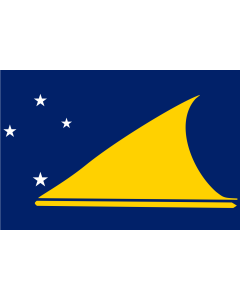 Flag: Tokelau |  landscape flag | 0.375m² | 4sqft | 50x75cm | 1.5x2.5ft 